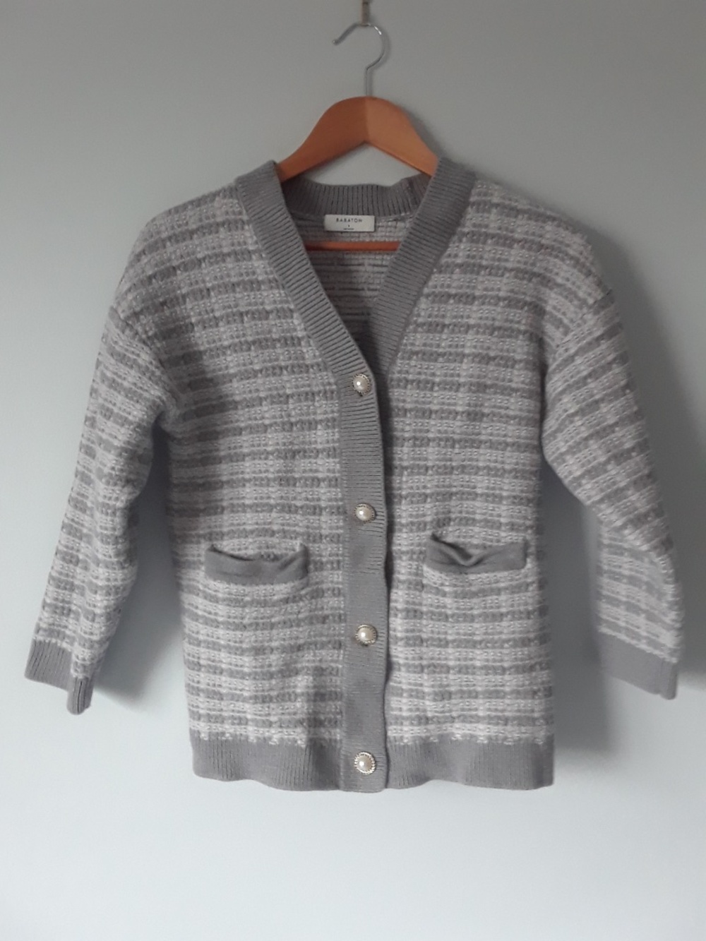 Babaton 100% Merino Wool Cardigan Sweater Aritzia